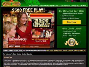 Classic Casino website