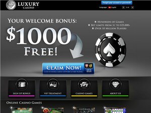 Luxury Casino website