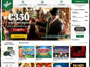 Mr Green Casino website